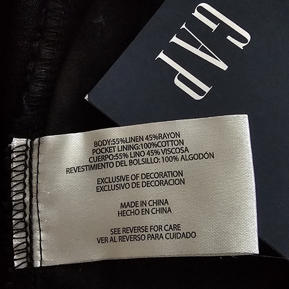 GAP - LINEN PULL-ON PANTS - Picture 9 of 9